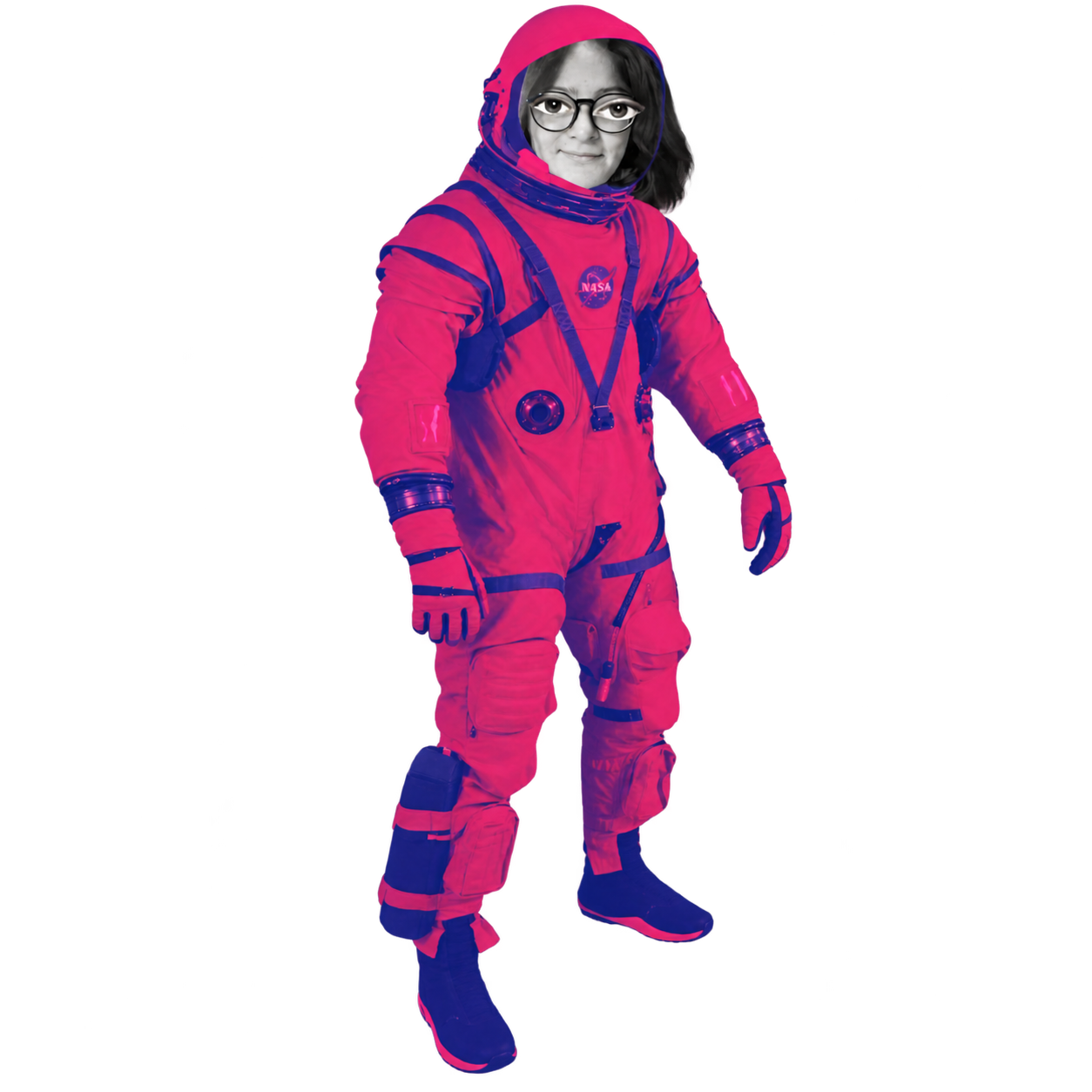 WACD.ART spaceman collage animator character